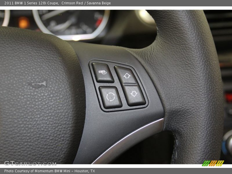 Crimson Red / Savanna Beige 2011 BMW 1 Series 128i Coupe