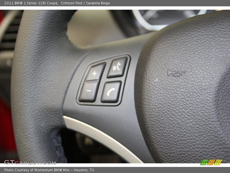 Crimson Red / Savanna Beige 2011 BMW 1 Series 128i Coupe