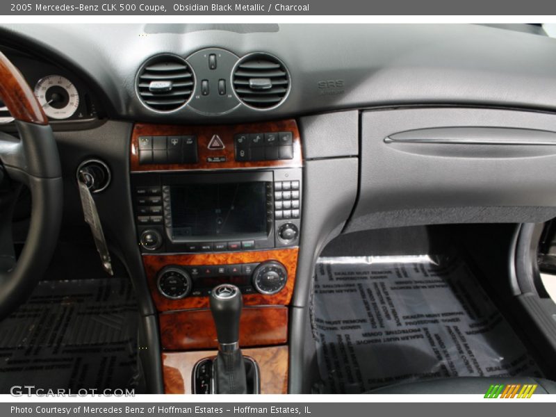 Obsidian Black Metallic / Charcoal 2005 Mercedes-Benz CLK 500 Coupe
