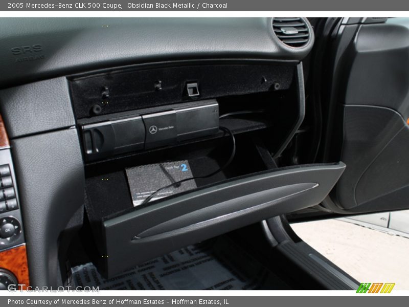 Obsidian Black Metallic / Charcoal 2005 Mercedes-Benz CLK 500 Coupe