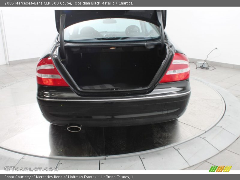 Obsidian Black Metallic / Charcoal 2005 Mercedes-Benz CLK 500 Coupe