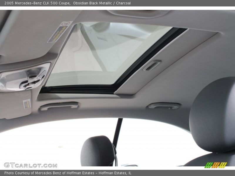 Obsidian Black Metallic / Charcoal 2005 Mercedes-Benz CLK 500 Coupe