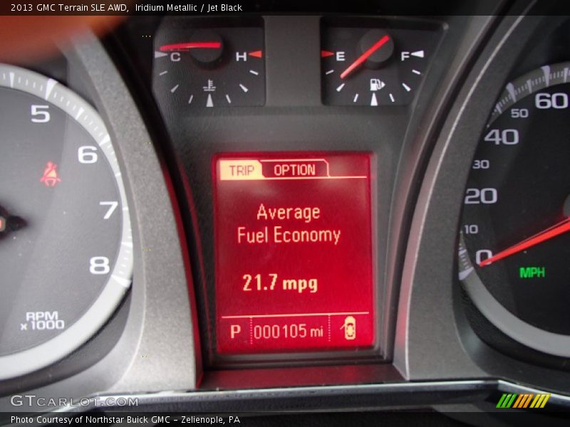Iridium Metallic / Jet Black 2013 GMC Terrain SLE AWD