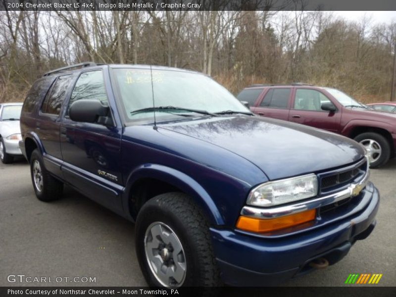 Indigo Blue Metallic / Graphite Gray 2004 Chevrolet Blazer LS 4x4
