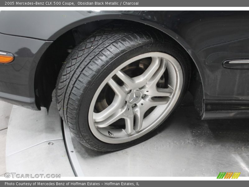 Obsidian Black Metallic / Charcoal 2005 Mercedes-Benz CLK 500 Coupe