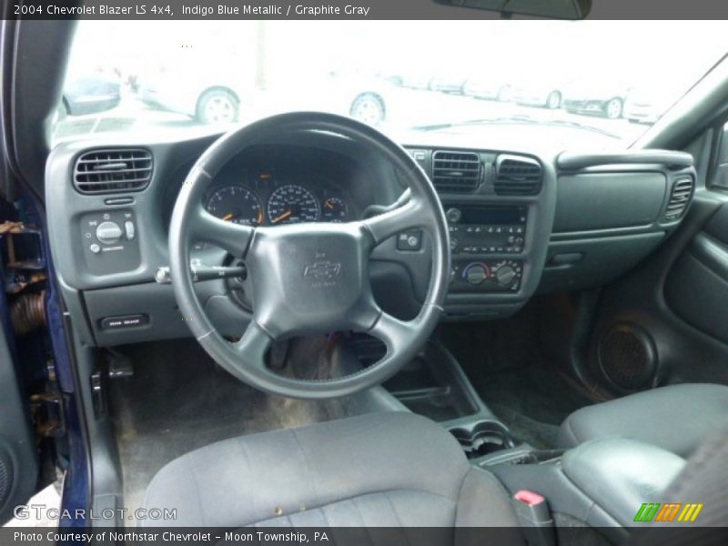 Indigo Blue Metallic / Graphite Gray 2004 Chevrolet Blazer LS 4x4