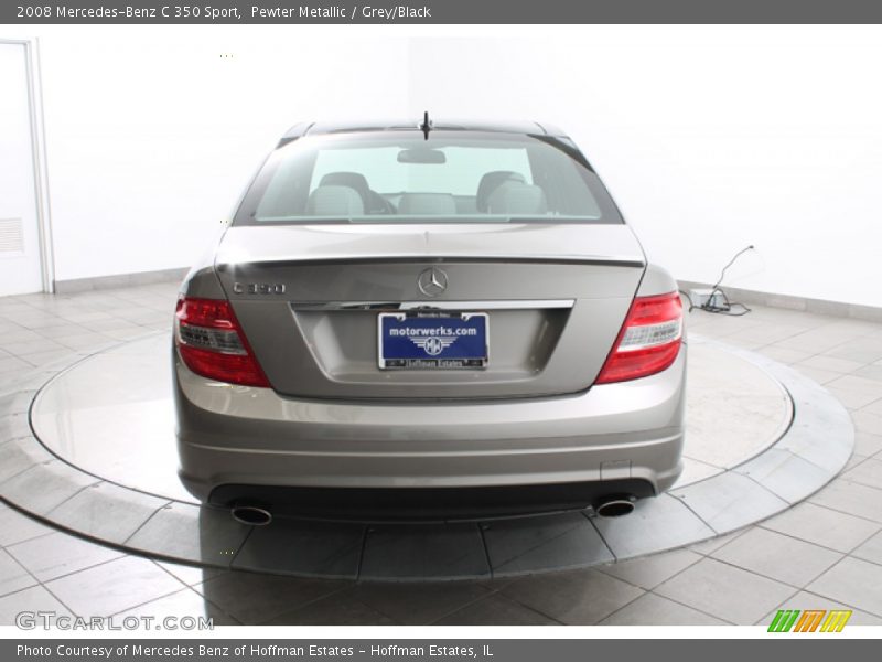 Pewter Metallic / Grey/Black 2008 Mercedes-Benz C 350 Sport