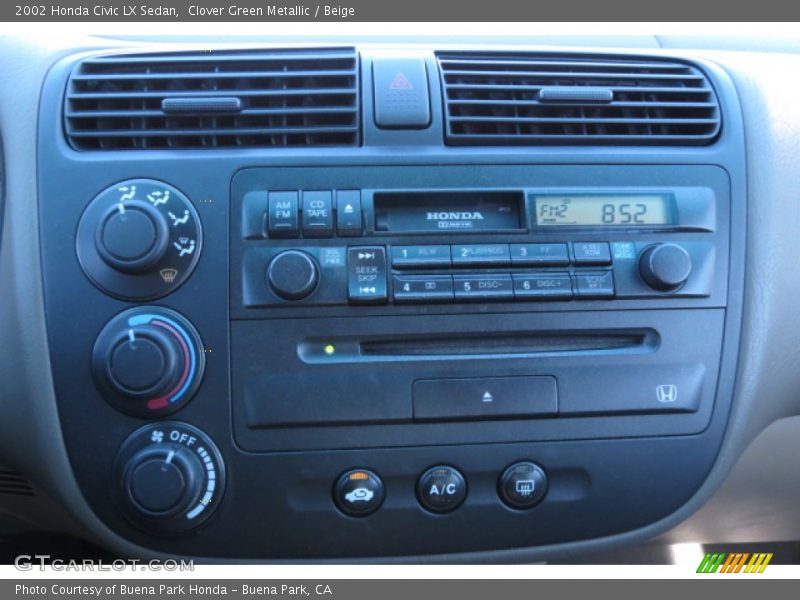Controls of 2002 Civic LX Sedan