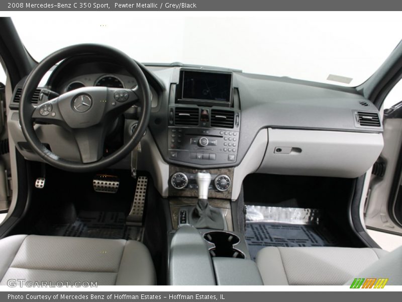 Pewter Metallic / Grey/Black 2008 Mercedes-Benz C 350 Sport