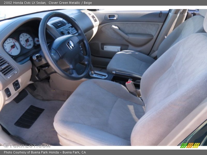  2002 Civic LX Sedan Beige Interior
