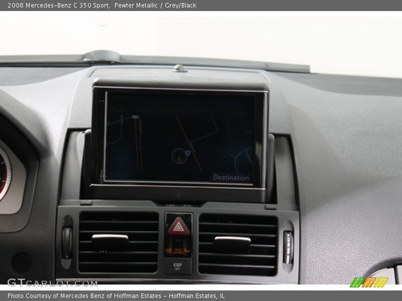 Pewter Metallic / Grey/Black 2008 Mercedes-Benz C 350 Sport