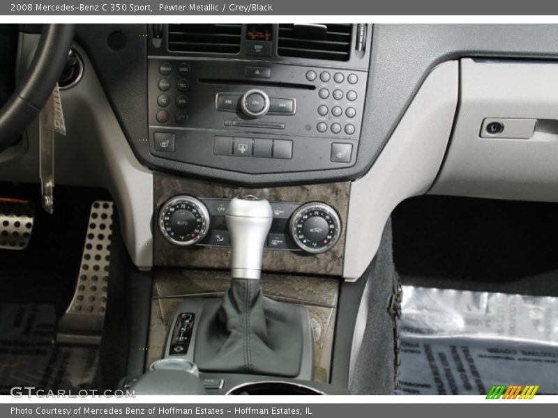 Pewter Metallic / Grey/Black 2008 Mercedes-Benz C 350 Sport