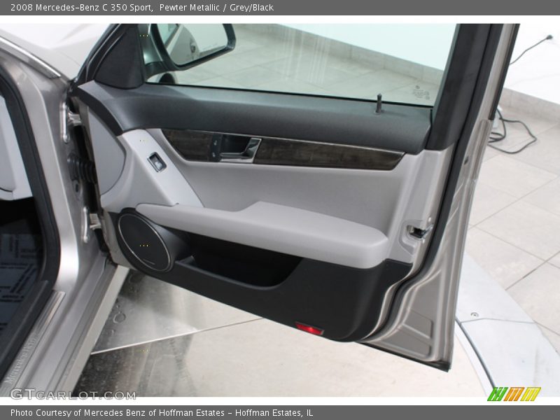 Pewter Metallic / Grey/Black 2008 Mercedes-Benz C 350 Sport