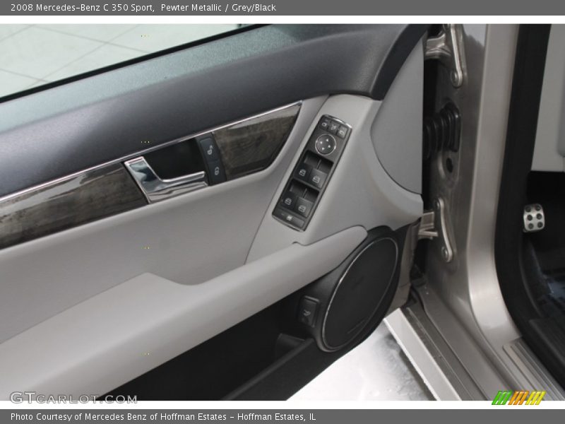 Pewter Metallic / Grey/Black 2008 Mercedes-Benz C 350 Sport