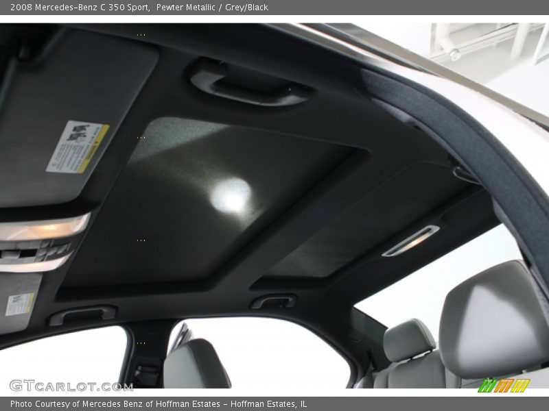 Pewter Metallic / Grey/Black 2008 Mercedes-Benz C 350 Sport