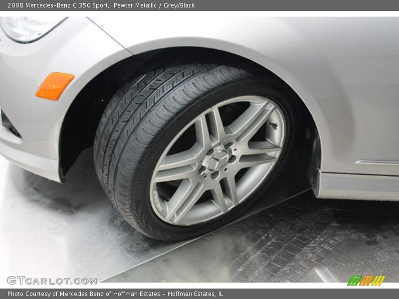 Pewter Metallic / Grey/Black 2008 Mercedes-Benz C 350 Sport