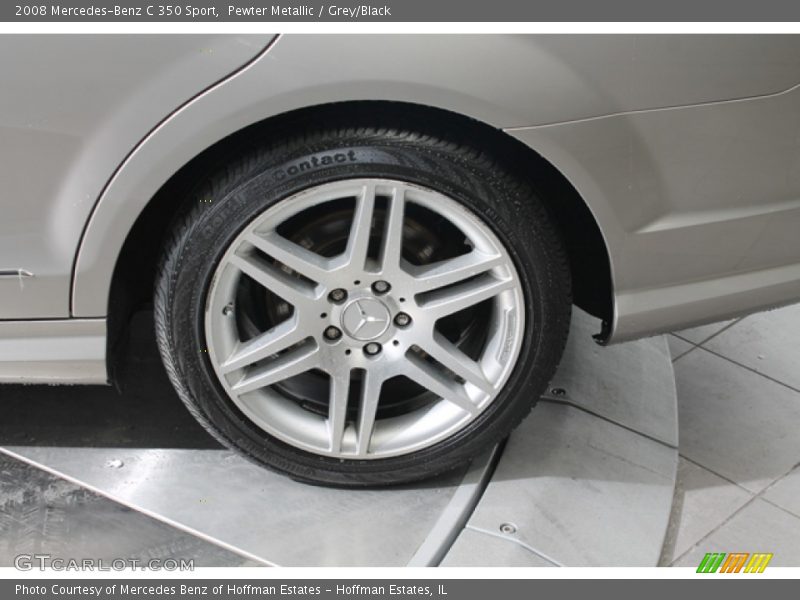 Pewter Metallic / Grey/Black 2008 Mercedes-Benz C 350 Sport