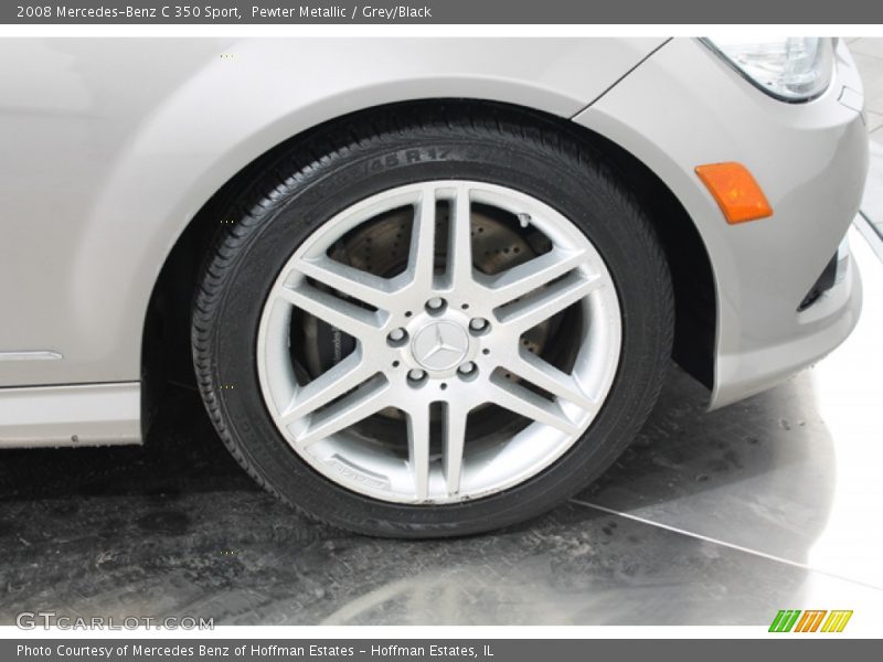 Pewter Metallic / Grey/Black 2008 Mercedes-Benz C 350 Sport