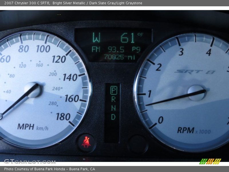 Bright Silver Metallic / Dark Slate Gray/Light Graystone 2007 Chrysler 300 C SRT8