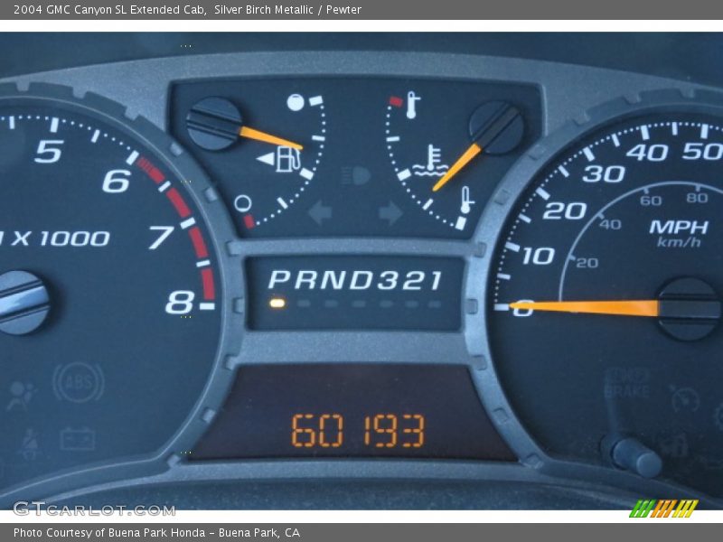 Silver Birch Metallic / Pewter 2004 GMC Canyon SL Extended Cab