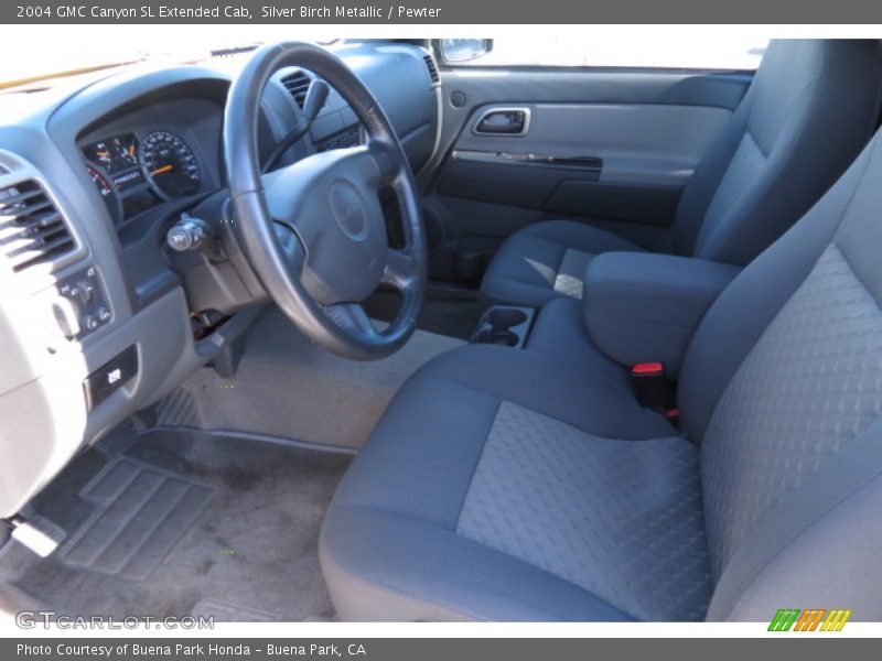 Silver Birch Metallic / Pewter 2004 GMC Canyon SL Extended Cab