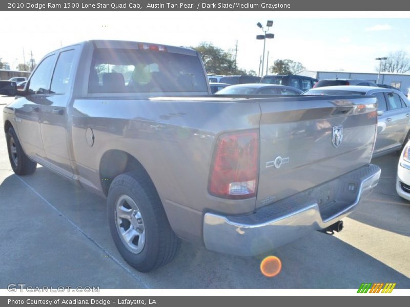 Austin Tan Pearl / Dark Slate/Medium Graystone 2010 Dodge Ram 1500 Lone Star Quad Cab