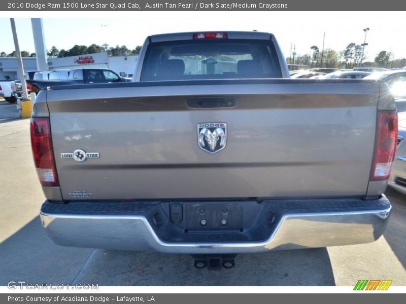Austin Tan Pearl / Dark Slate/Medium Graystone 2010 Dodge Ram 1500 Lone Star Quad Cab