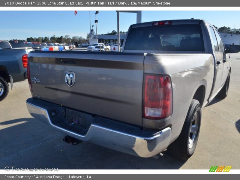 Austin Tan Pearl / Dark Slate/Medium Graystone 2010 Dodge Ram 1500 Lone Star Quad Cab