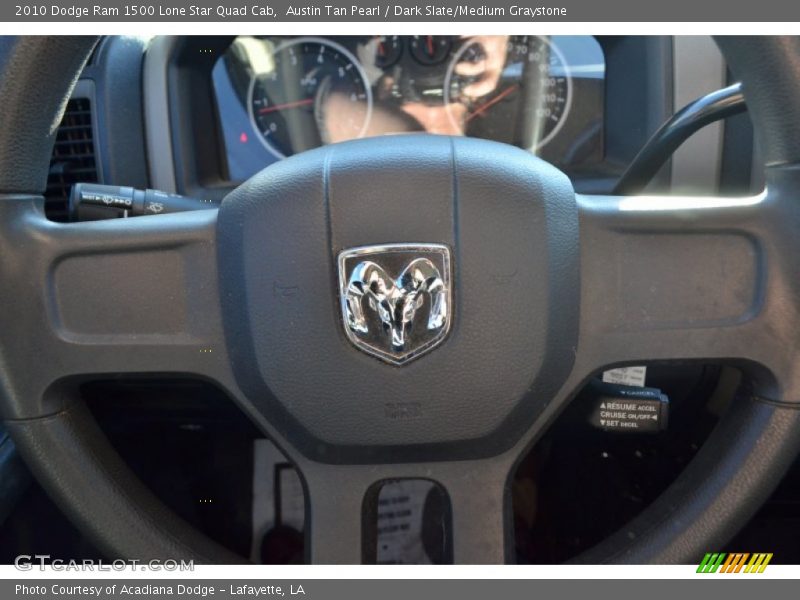 Austin Tan Pearl / Dark Slate/Medium Graystone 2010 Dodge Ram 1500 Lone Star Quad Cab