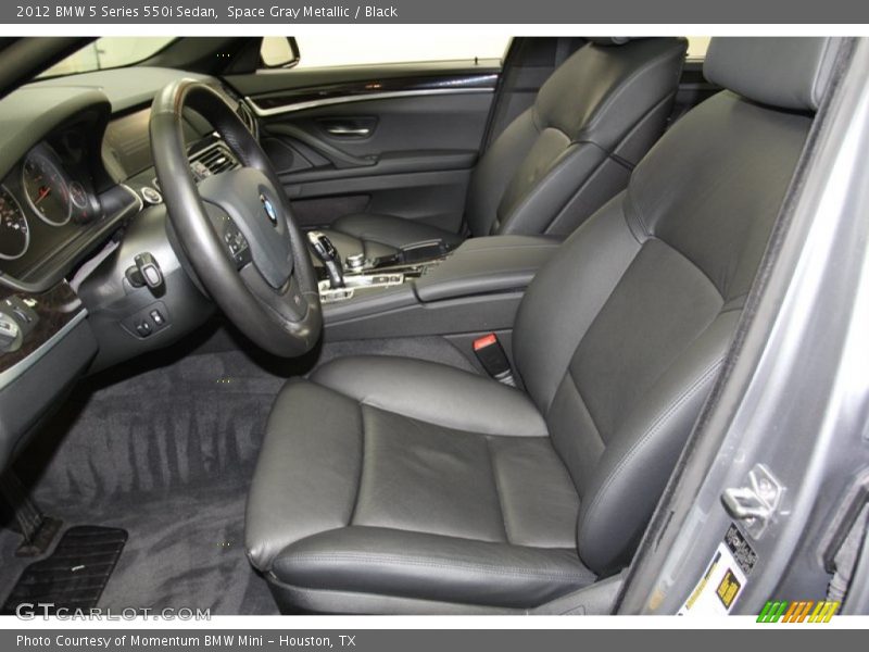 Space Gray Metallic / Black 2012 BMW 5 Series 550i Sedan