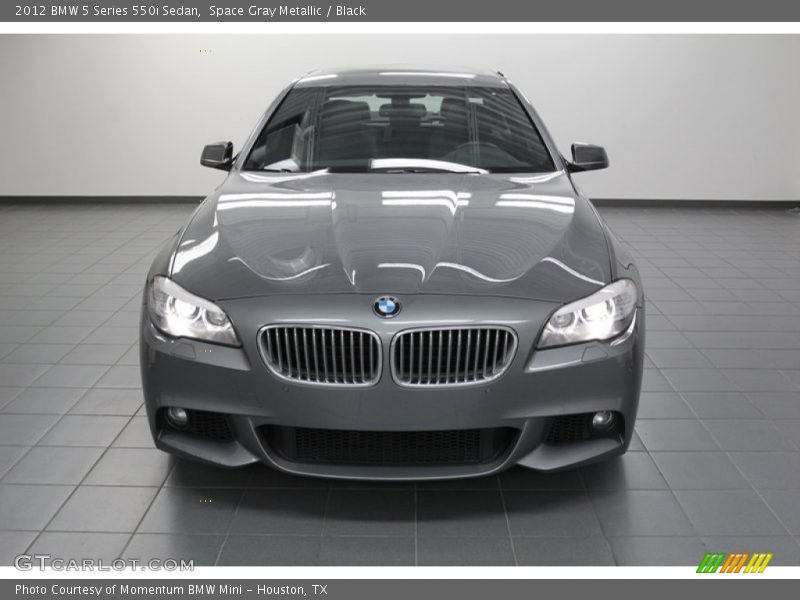 Space Gray Metallic / Black 2012 BMW 5 Series 550i Sedan