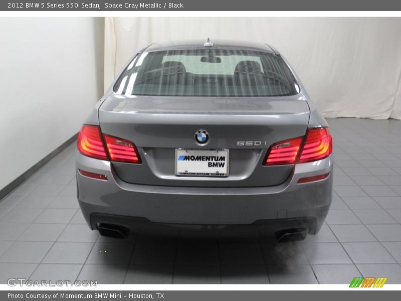 Space Gray Metallic / Black 2012 BMW 5 Series 550i Sedan