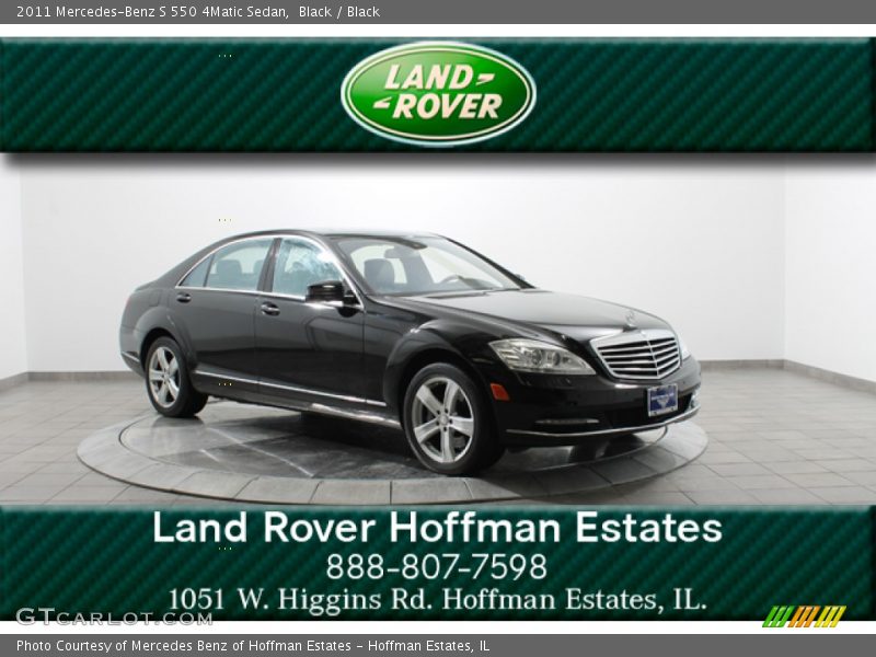 Black / Black 2011 Mercedes-Benz S 550 4Matic Sedan