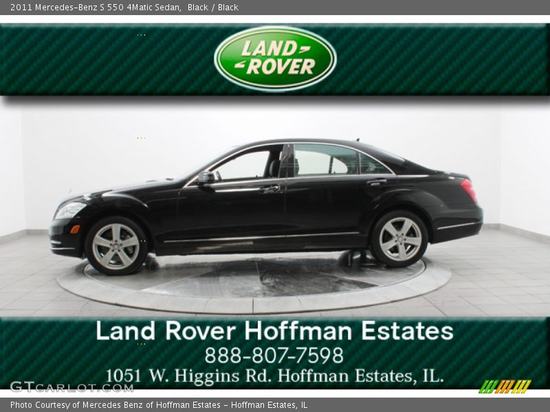 Black / Black 2011 Mercedes-Benz S 550 4Matic Sedan