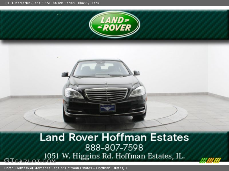 Black / Black 2011 Mercedes-Benz S 550 4Matic Sedan