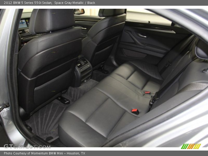 Rear Seat of 2012 5 Series 550i Sedan