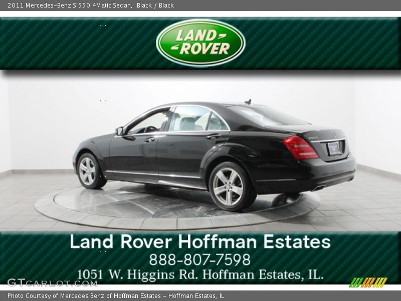 Black / Black 2011 Mercedes-Benz S 550 4Matic Sedan