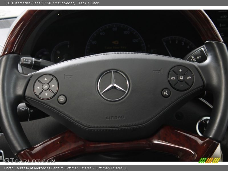 Black / Black 2011 Mercedes-Benz S 550 4Matic Sedan