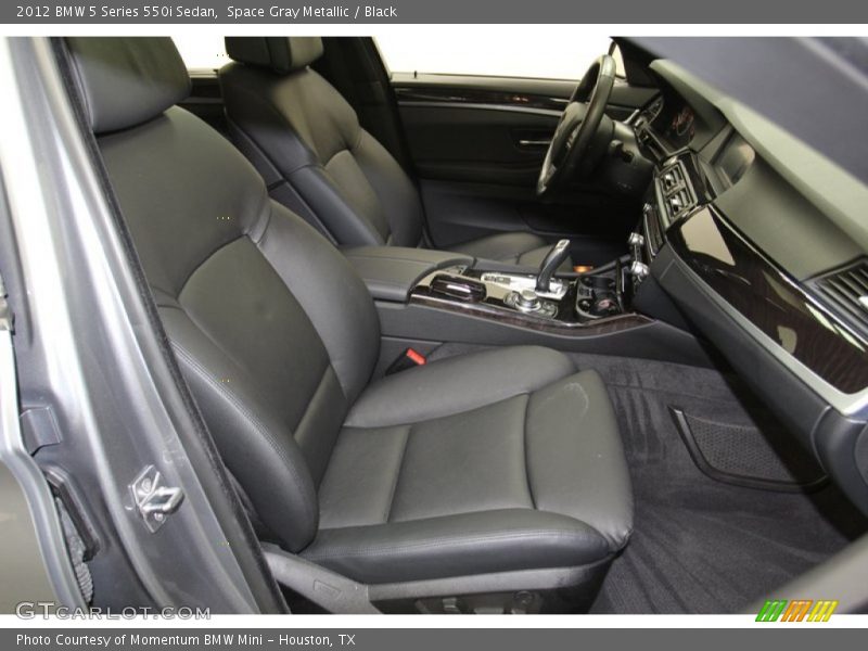 Space Gray Metallic / Black 2012 BMW 5 Series 550i Sedan