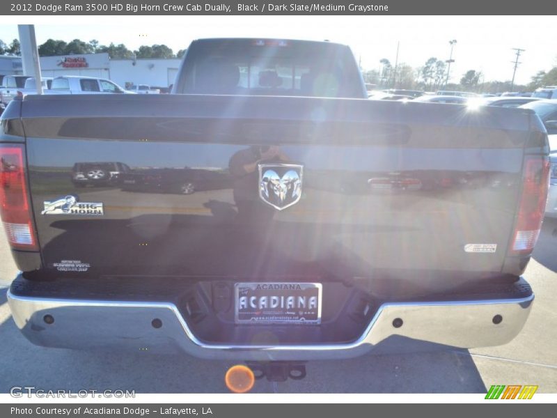 Black / Dark Slate/Medium Graystone 2012 Dodge Ram 3500 HD Big Horn Crew Cab Dually