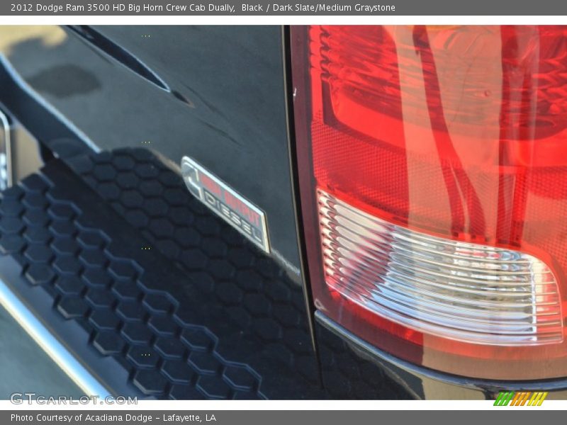 Black / Dark Slate/Medium Graystone 2012 Dodge Ram 3500 HD Big Horn Crew Cab Dually