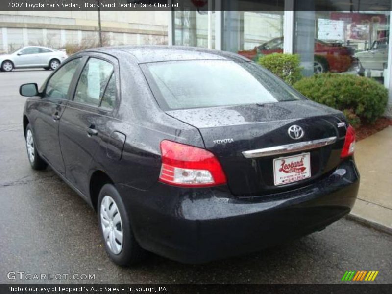 Black Sand Pearl / Dark Charcoal 2007 Toyota Yaris Sedan