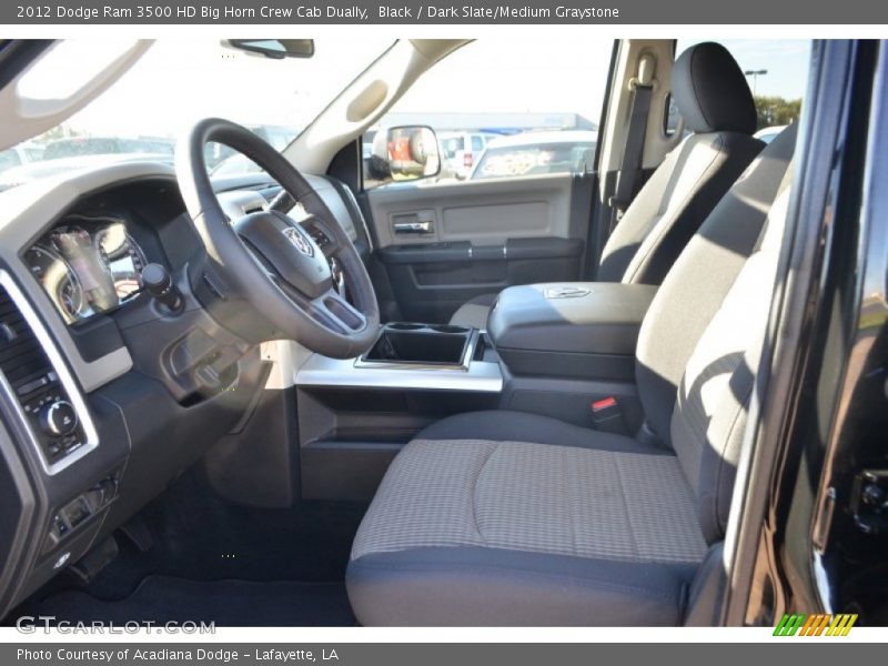 Black / Dark Slate/Medium Graystone 2012 Dodge Ram 3500 HD Big Horn Crew Cab Dually