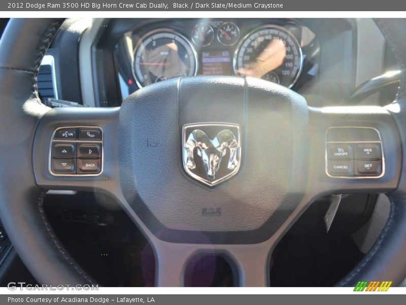 Black / Dark Slate/Medium Graystone 2012 Dodge Ram 3500 HD Big Horn Crew Cab Dually