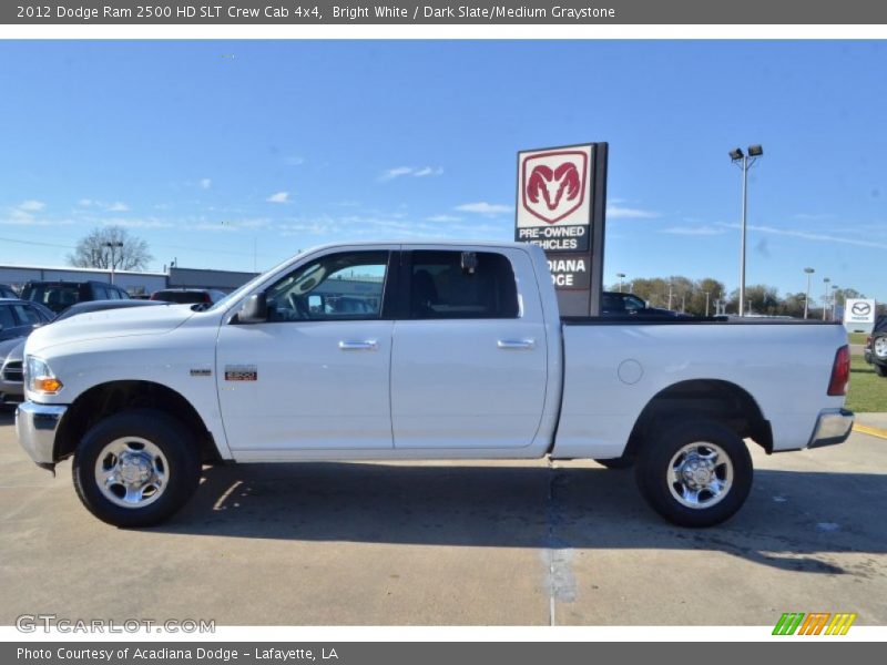 Bright White / Dark Slate/Medium Graystone 2012 Dodge Ram 2500 HD SLT Crew Cab 4x4