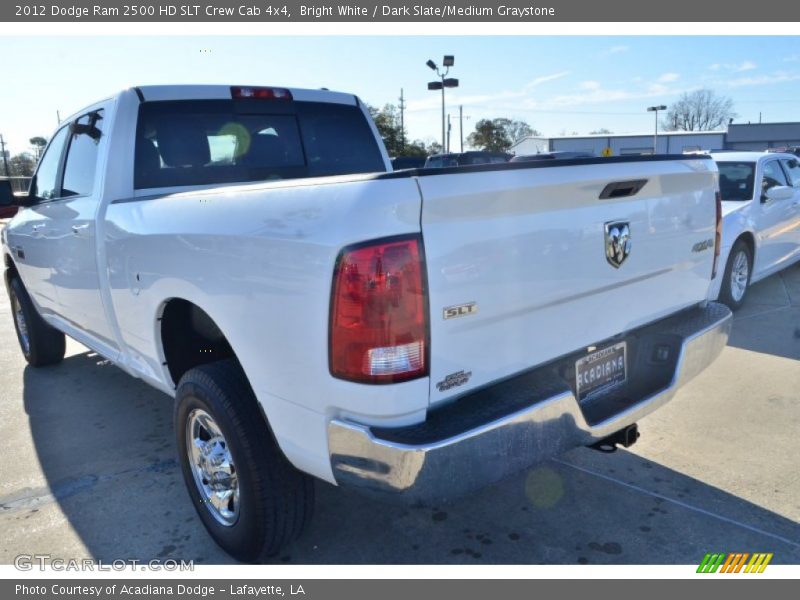 Bright White / Dark Slate/Medium Graystone 2012 Dodge Ram 2500 HD SLT Crew Cab 4x4