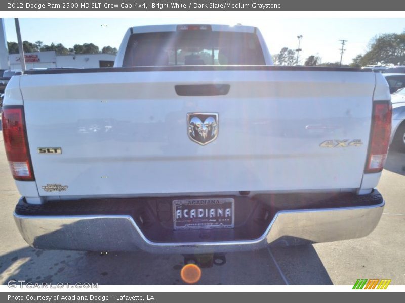 Bright White / Dark Slate/Medium Graystone 2012 Dodge Ram 2500 HD SLT Crew Cab 4x4