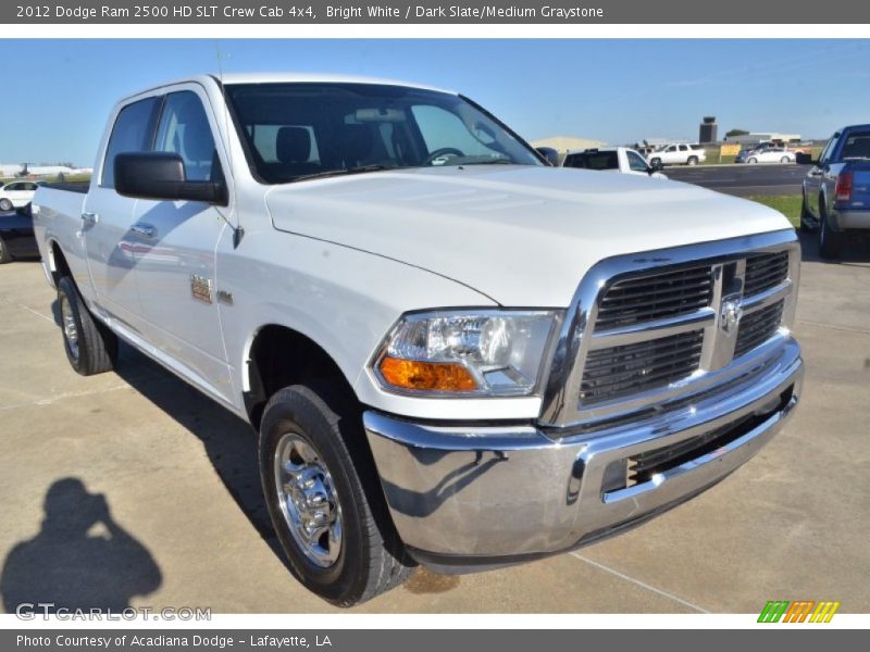 Bright White / Dark Slate/Medium Graystone 2012 Dodge Ram 2500 HD SLT Crew Cab 4x4