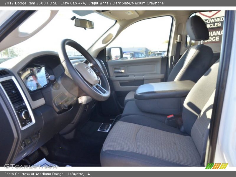 Bright White / Dark Slate/Medium Graystone 2012 Dodge Ram 2500 HD SLT Crew Cab 4x4