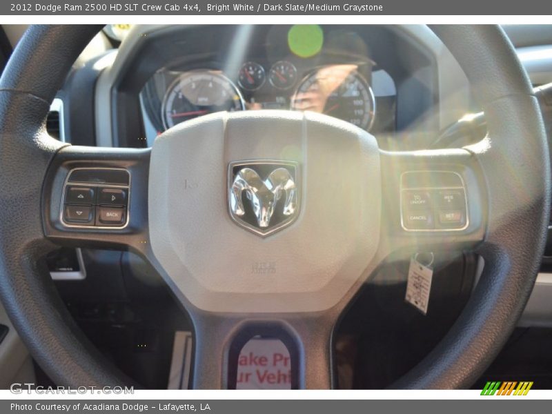 Bright White / Dark Slate/Medium Graystone 2012 Dodge Ram 2500 HD SLT Crew Cab 4x4